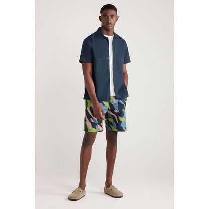 Navy - Back - Farah Mens Colbert Swim Shorts