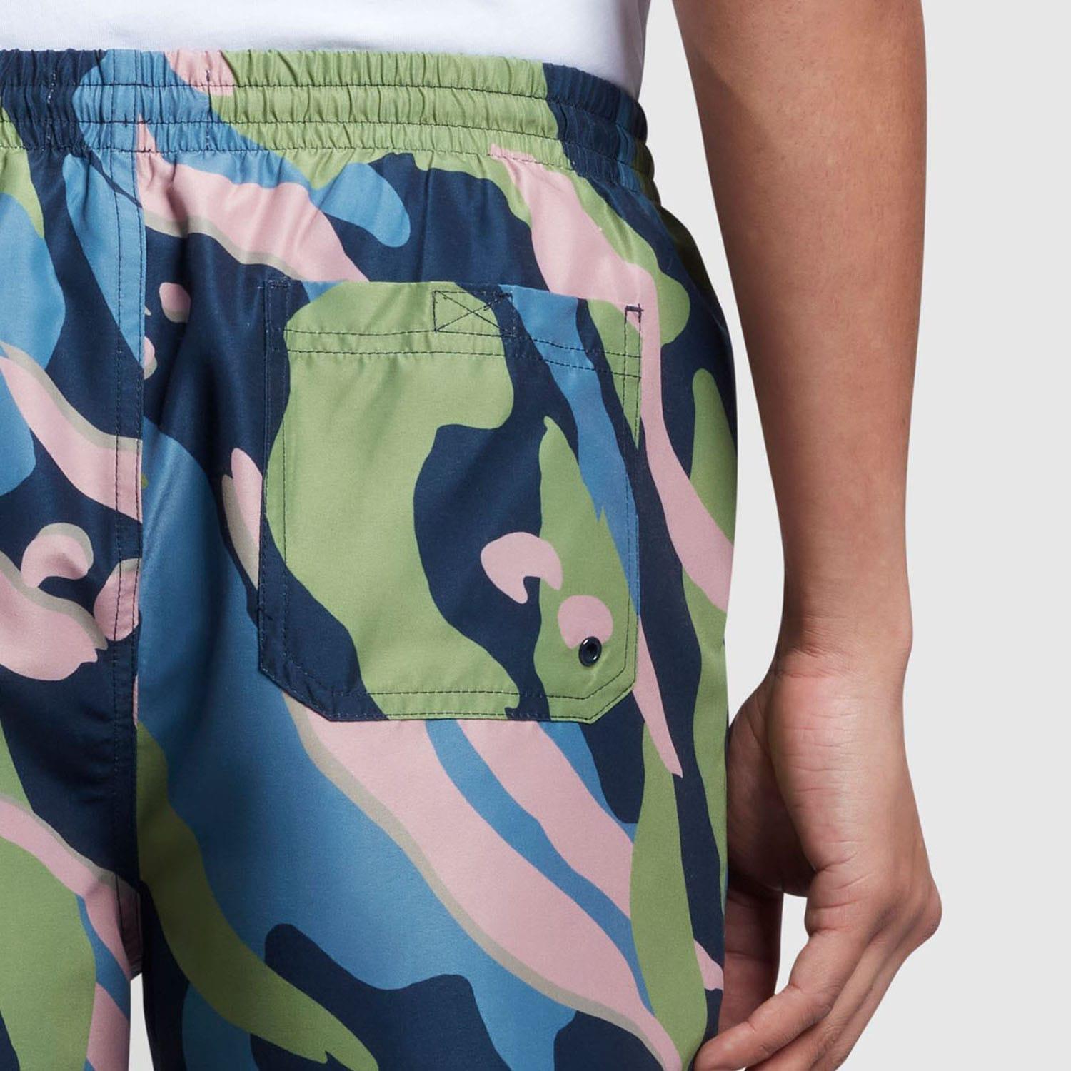 Navy - Side - Farah Mens Colbert Swim Shorts