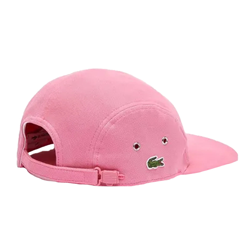 Pink - Back - Lacoste Jockey Pique Cap