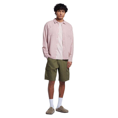Pink - Back - Farah Mens Nelson Slub Shirt
