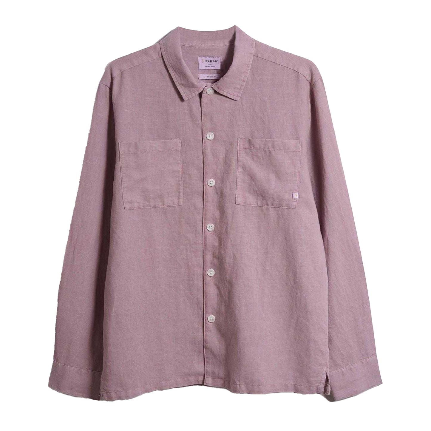 Pink - Front - Farah Mens Nelson Slub Shirt