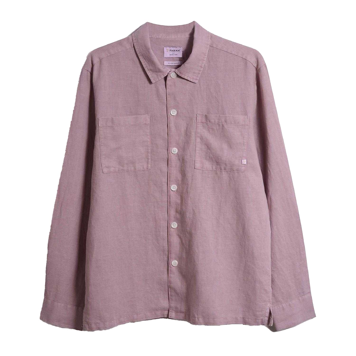 Pink - Front - Farah Mens Nelson Slub Shirt