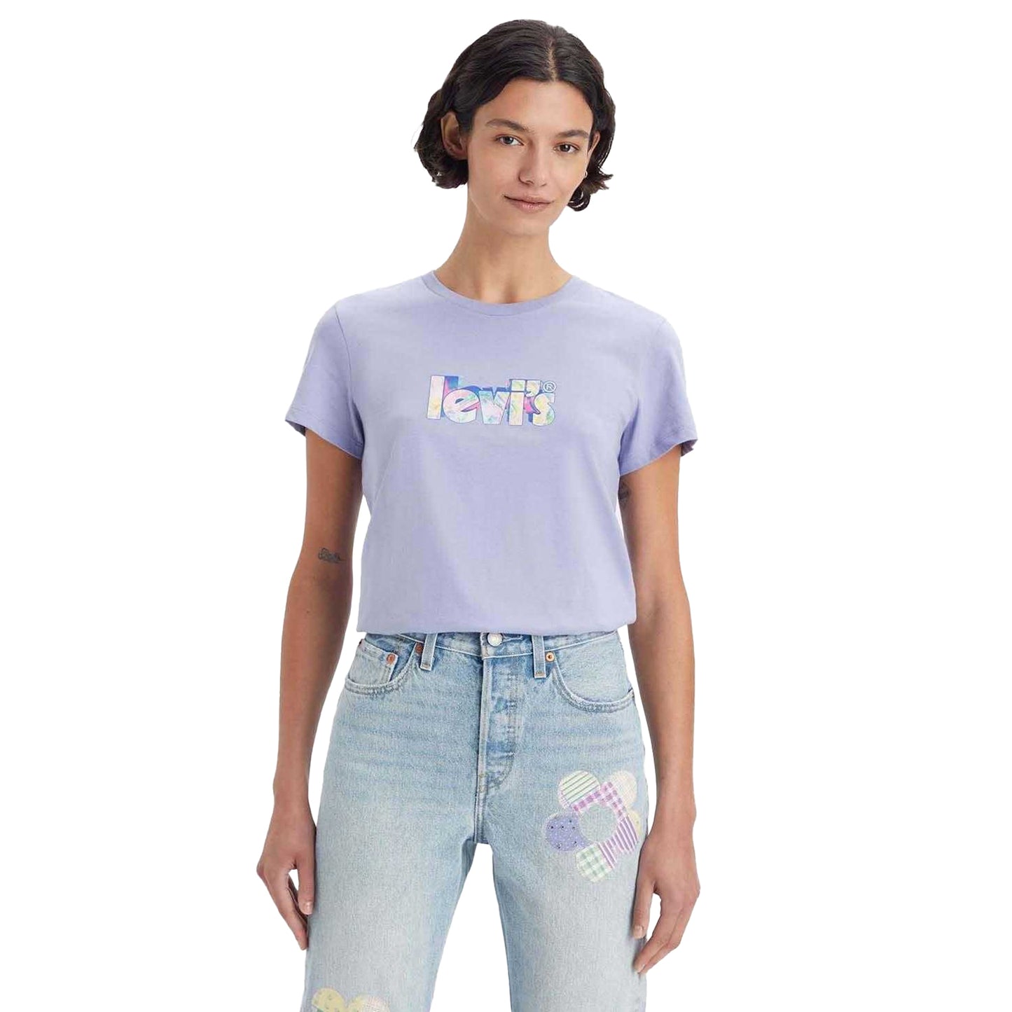 Violet - Side - Levis Womens-Ladies The Perfect T-Shirt