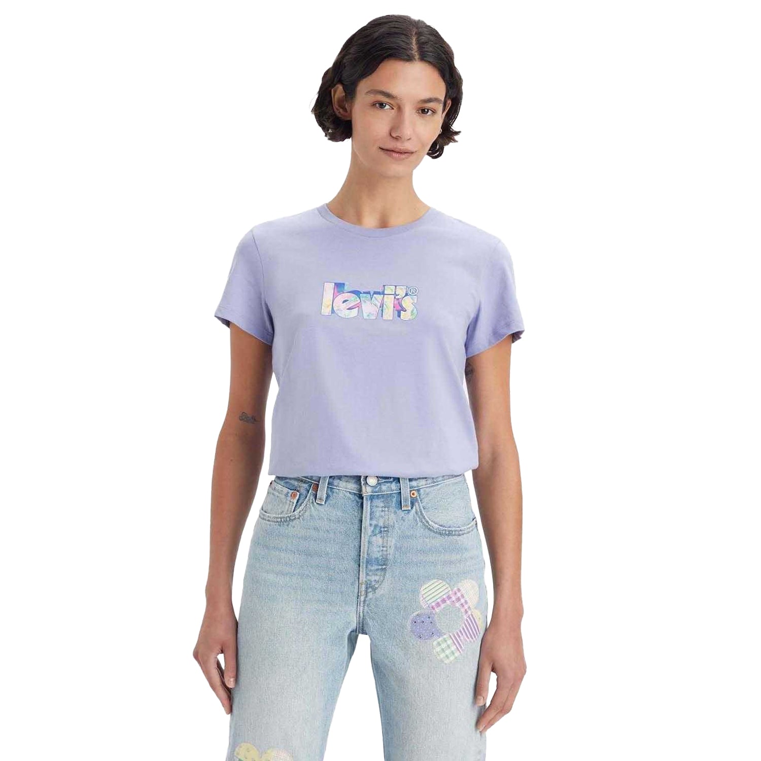 Violet - Side - Levis Womens-Ladies The Perfect T-Shirt