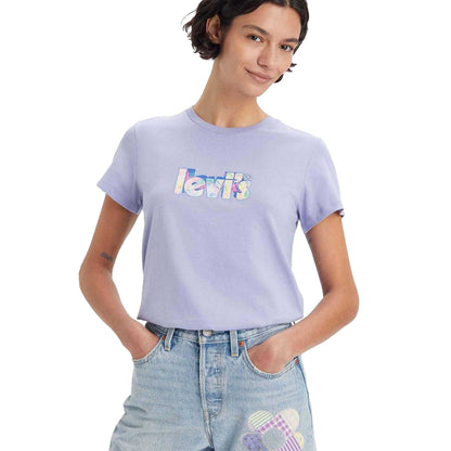 Violet - Pack Shot - Levis Womens-Ladies The Perfect T-Shirt