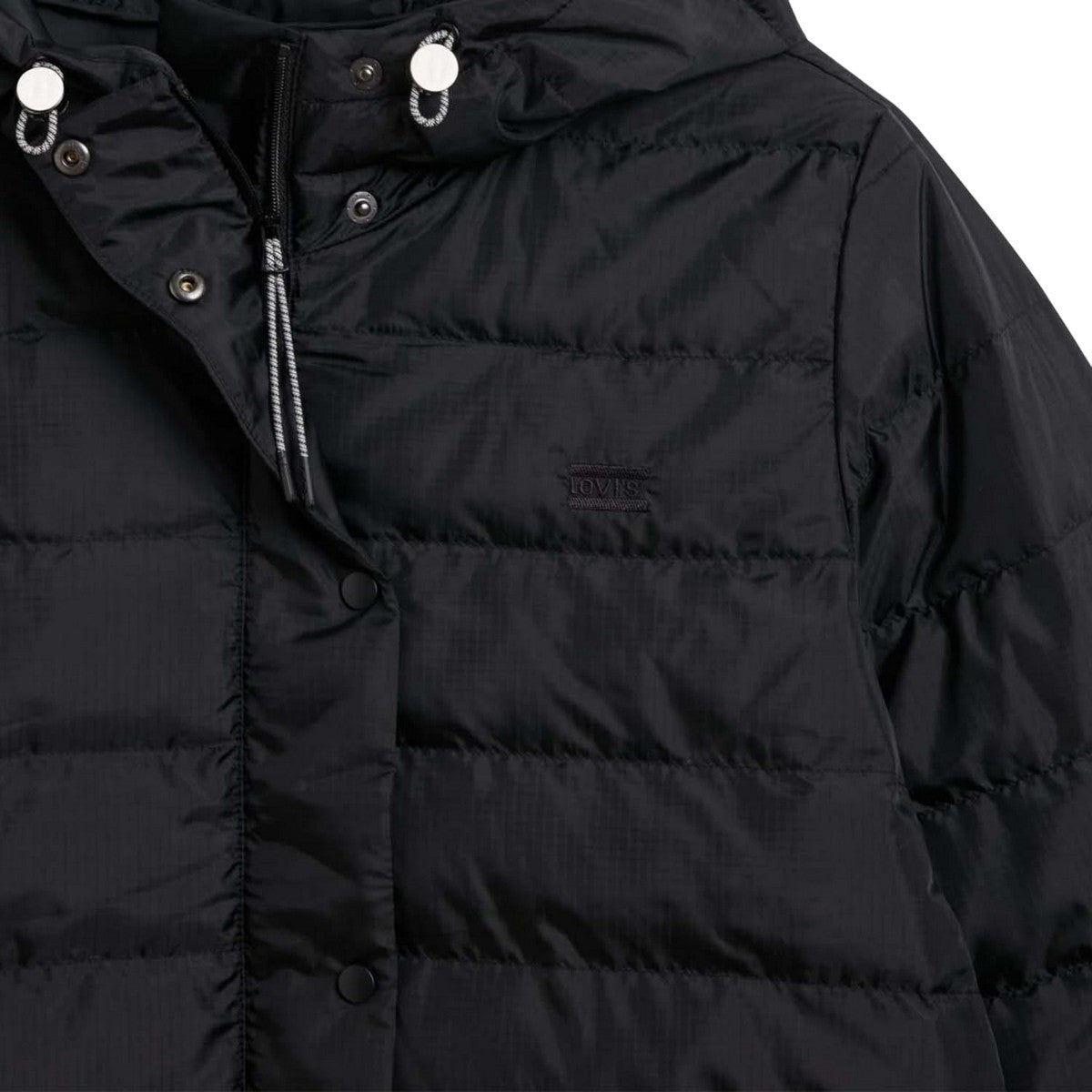 Black - Lifestyle - Levis Womens-Ladies Edie Packable Padded Jacket