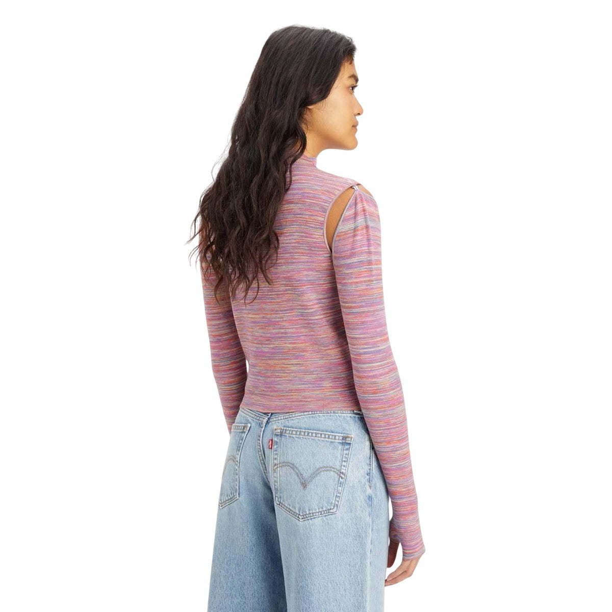 Pink - Back - Levis Womens-Ladies Jupiter Sweater Top
