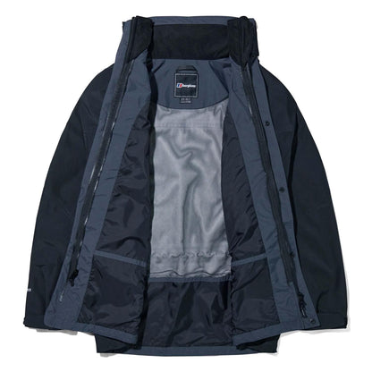 Black - Side - Berghaus Mens Cornice 3 InterActive Waterproof Jacket
