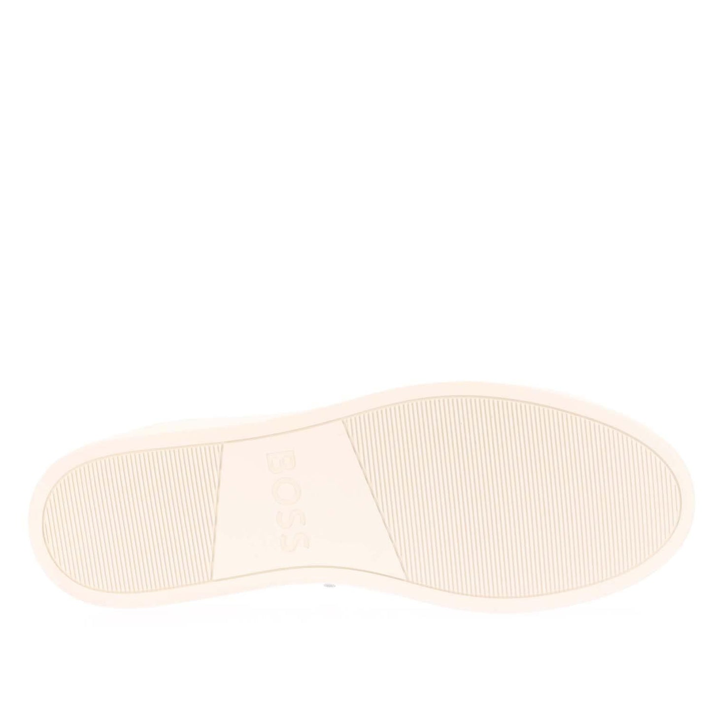 White - Side - Boss Mens Rhys Suede Tennis Shoes