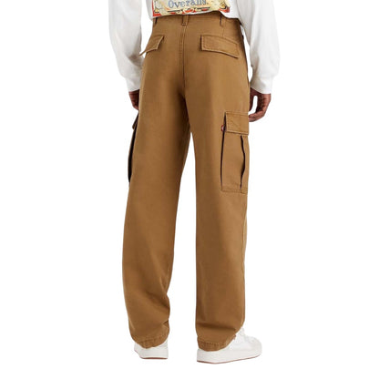 Brown - Back - Levis Mens Xx Straight Cargo Trousers