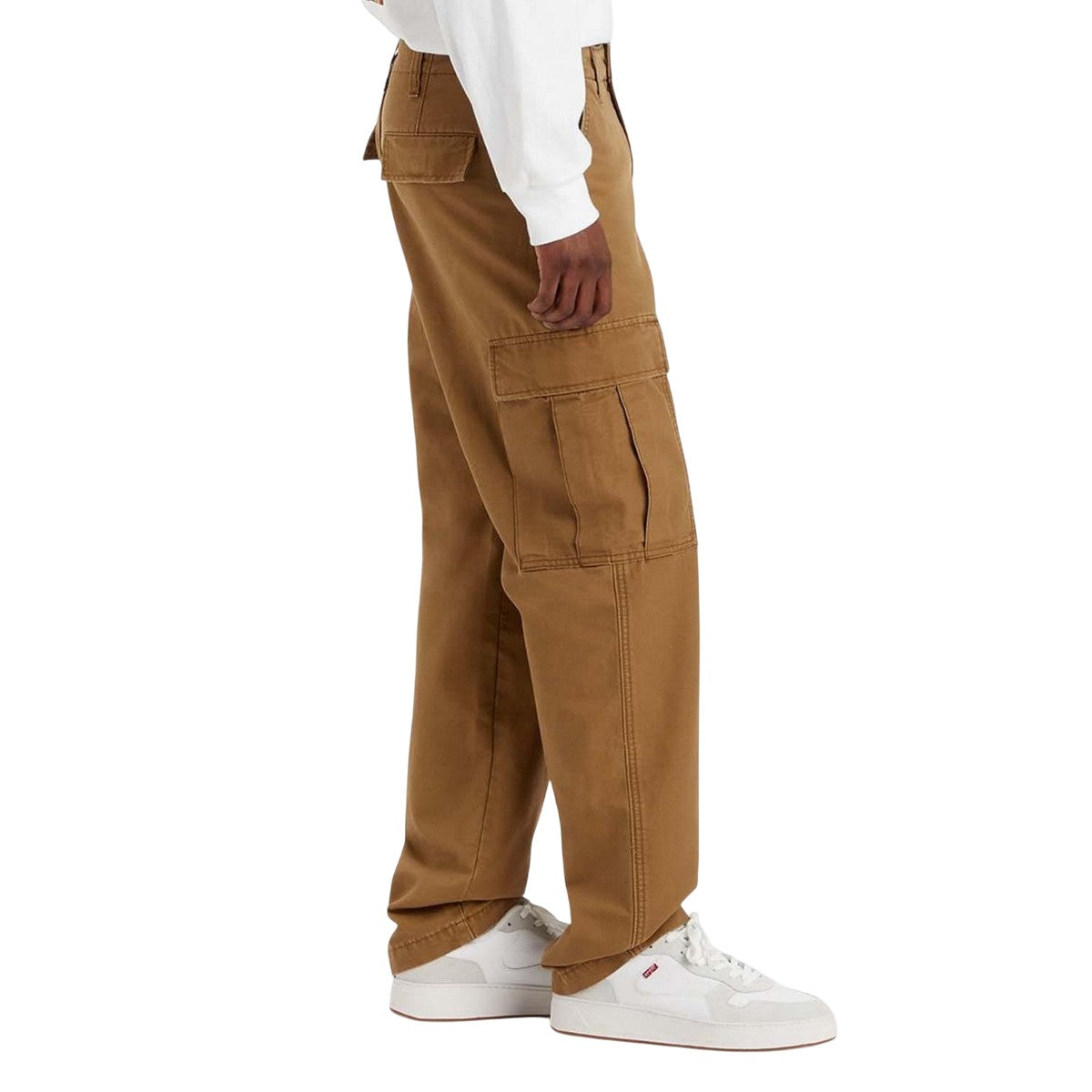 Brown - Side - Levis Mens Xx Straight Cargo Trousers