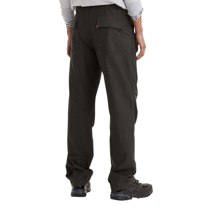 Black - Back - Levis Mens Surplus Straight Leg Loose Trousers