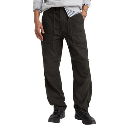 Black - Front - Levis Mens Surplus Straight Leg Loose Trousers