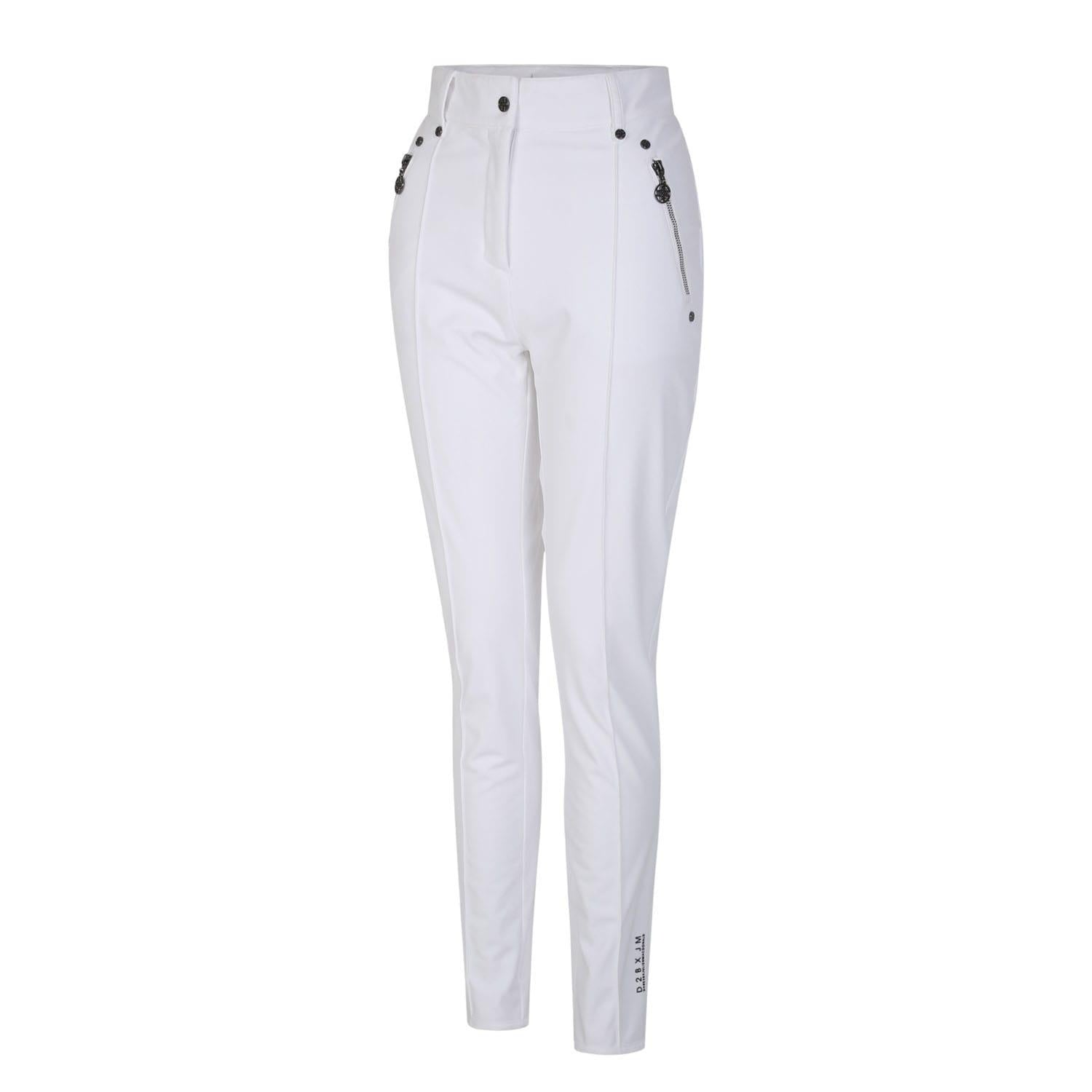 White - Side - Dare 2B Womens-Ladies Regimented Ski Trousers