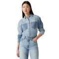 Light Blue - Front - Levis Womens-Ladies Teodora Denim Lightweight Shirt