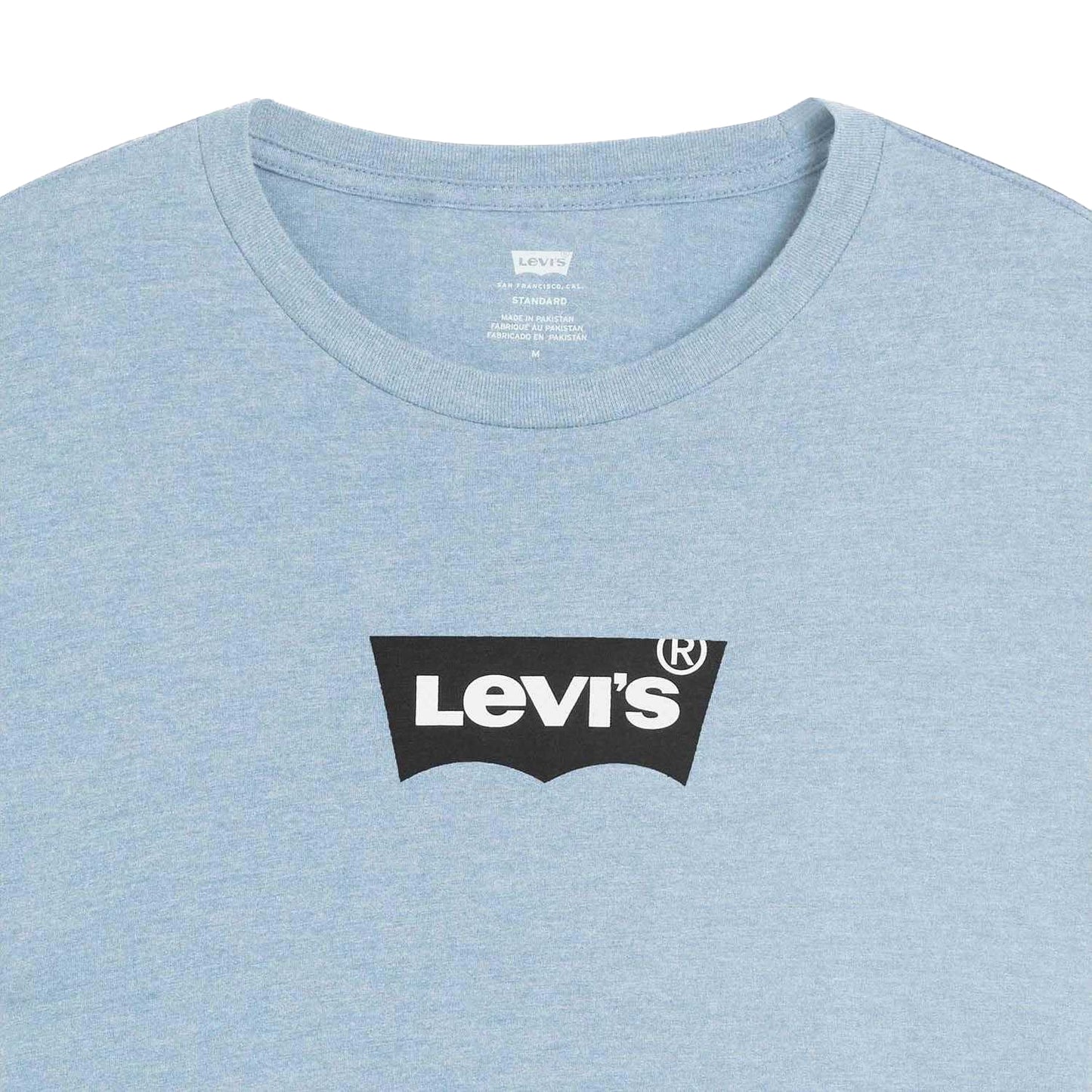 Light Blue - Side - Levis Mens Classic Logo T-Shirt