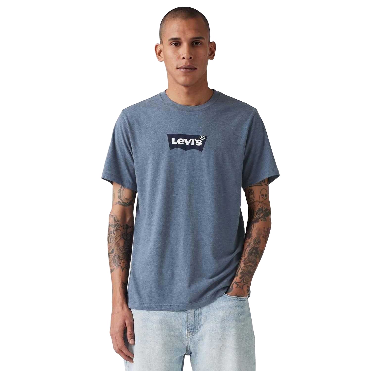 Indigo - Side - Levis Mens Classic Logo T-Shirt