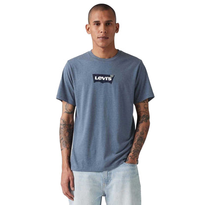 Indigo - Side - Levis Mens Classic Logo T-Shirt