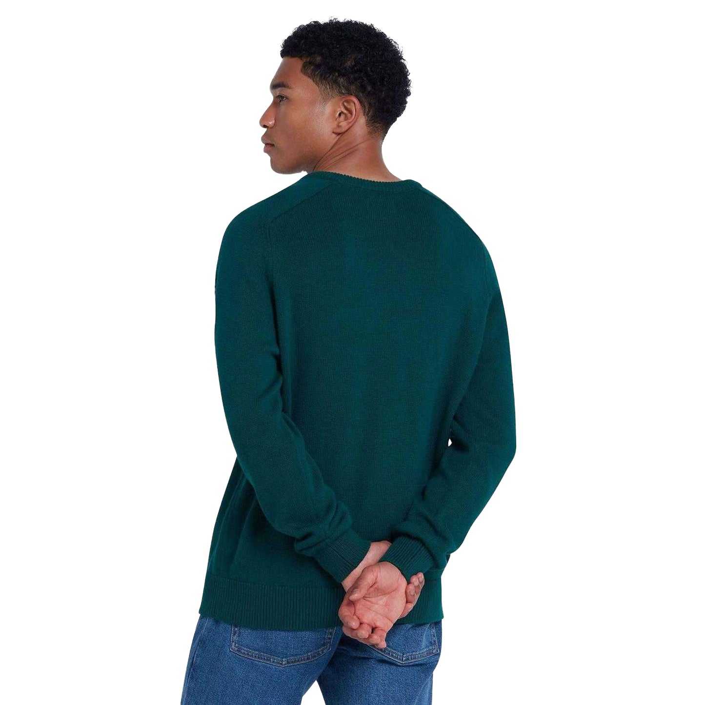 Green - Back - Farah Mens Kingsbury Crew Neck Sweatshirt