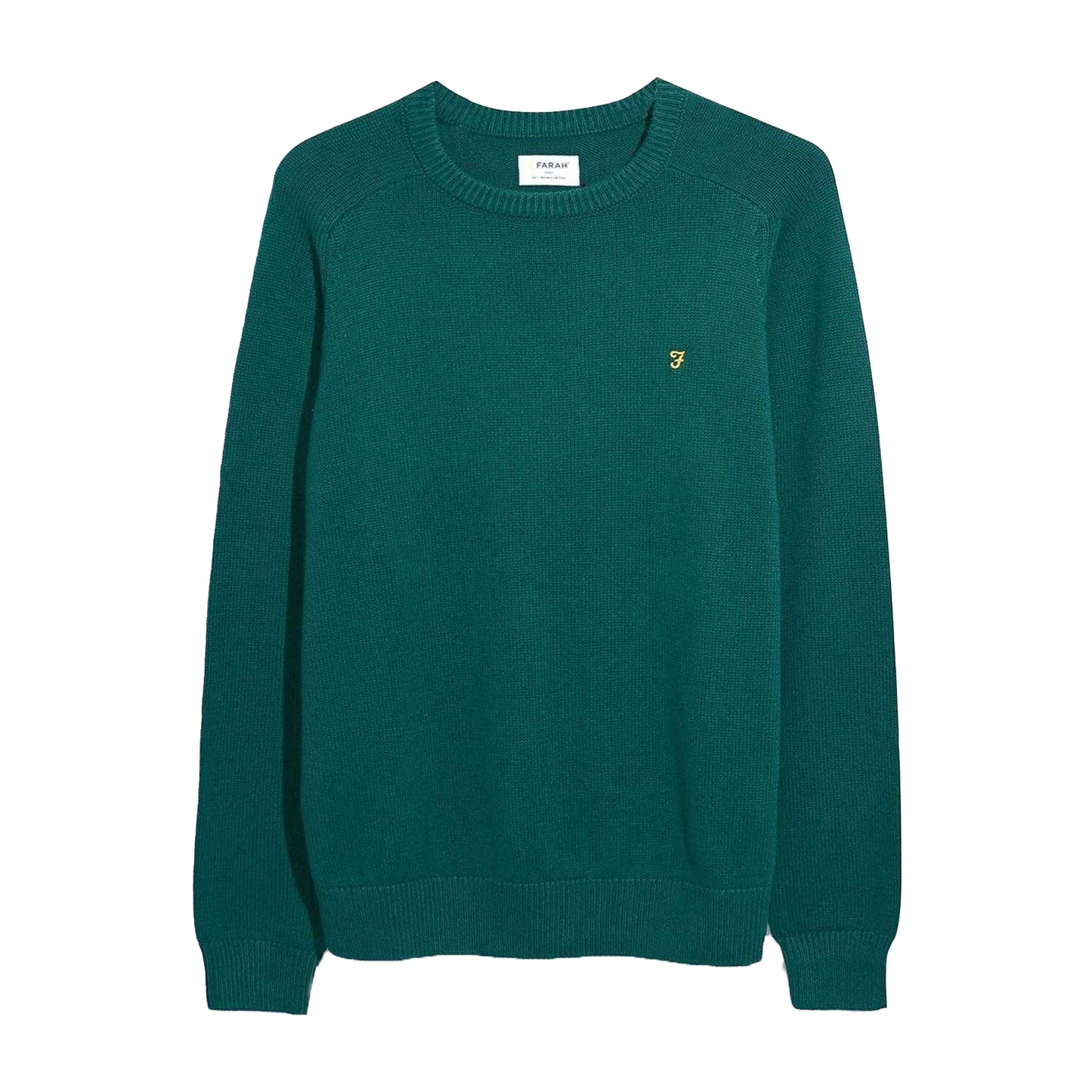 Green - Front - Farah Mens Kingsbury Crew Neck Sweatshirt