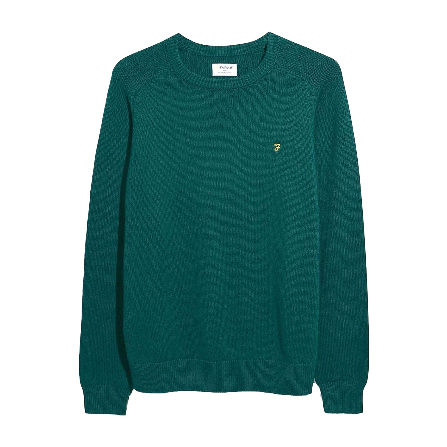 Green - Front - Farah Mens Kingsbury Crew Neck Sweatshirt