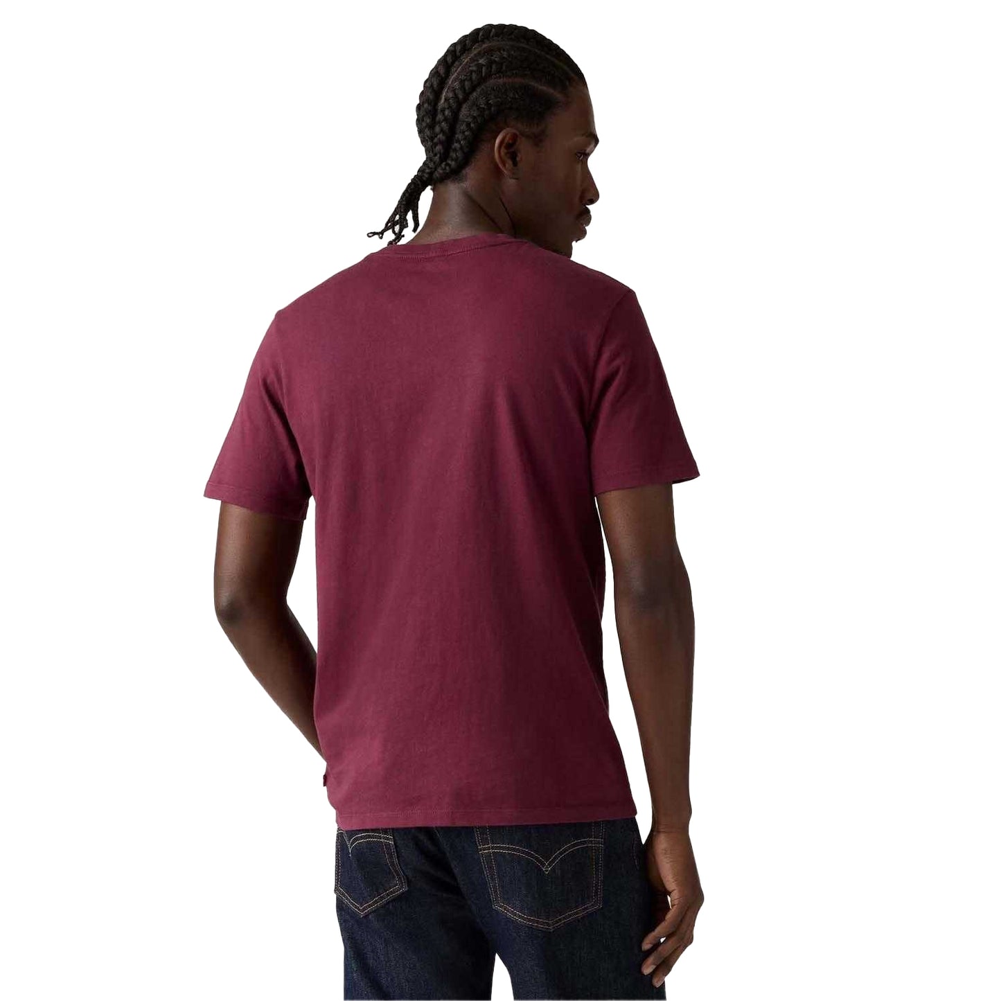 Purple - Back - Levis Mens Classic Logo T-Shirt