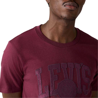 Purple - Side - Levis Mens Classic Logo T-Shirt