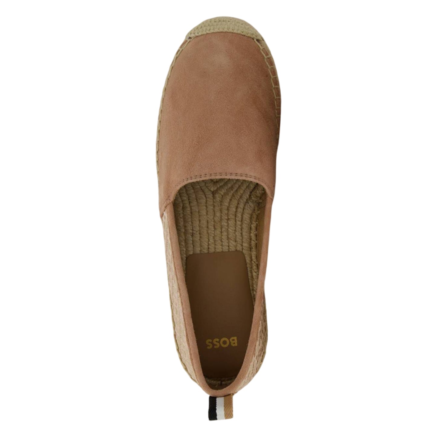 Brown - Pack Shot - Boss Womens-Ladies Madeira Suede Slip-on Shoes