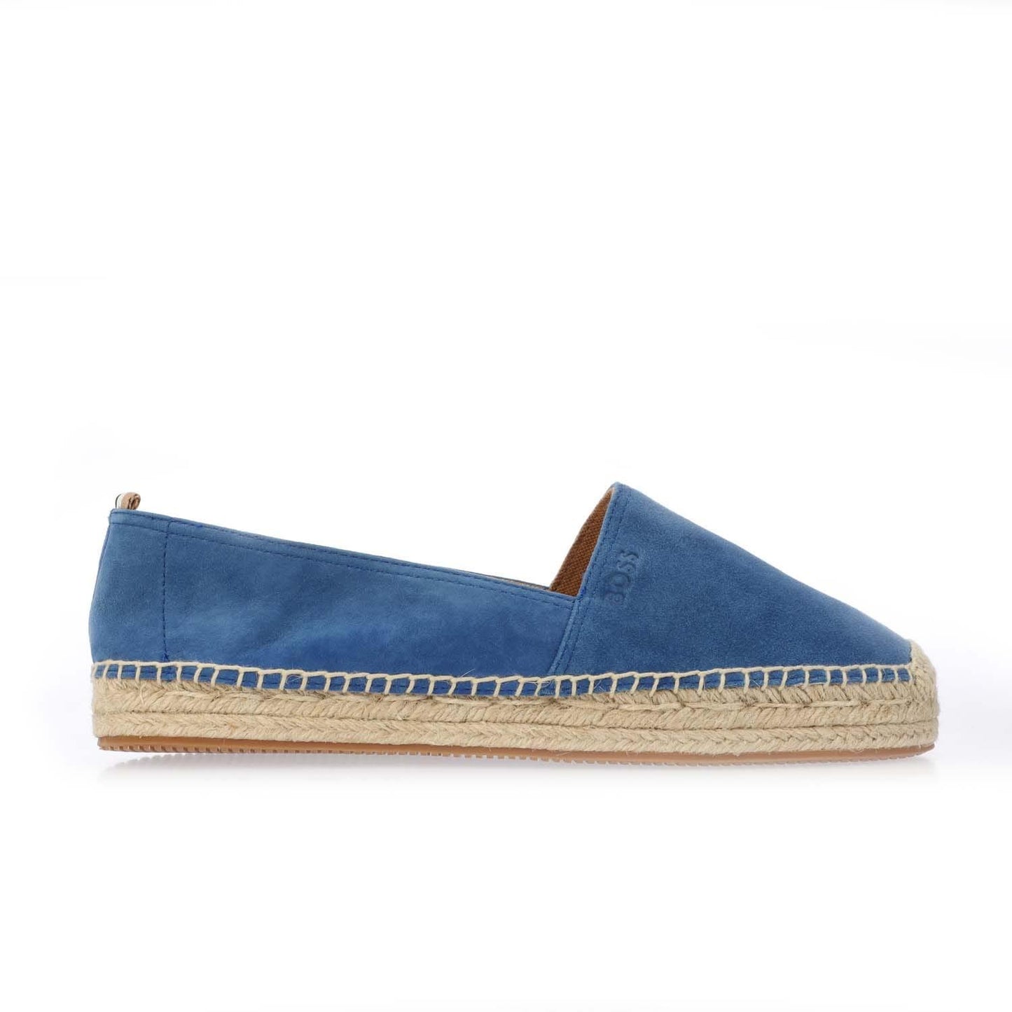 Blue - Front - Boss Womens-Ladies Madeira Suede Slip-on Shoes