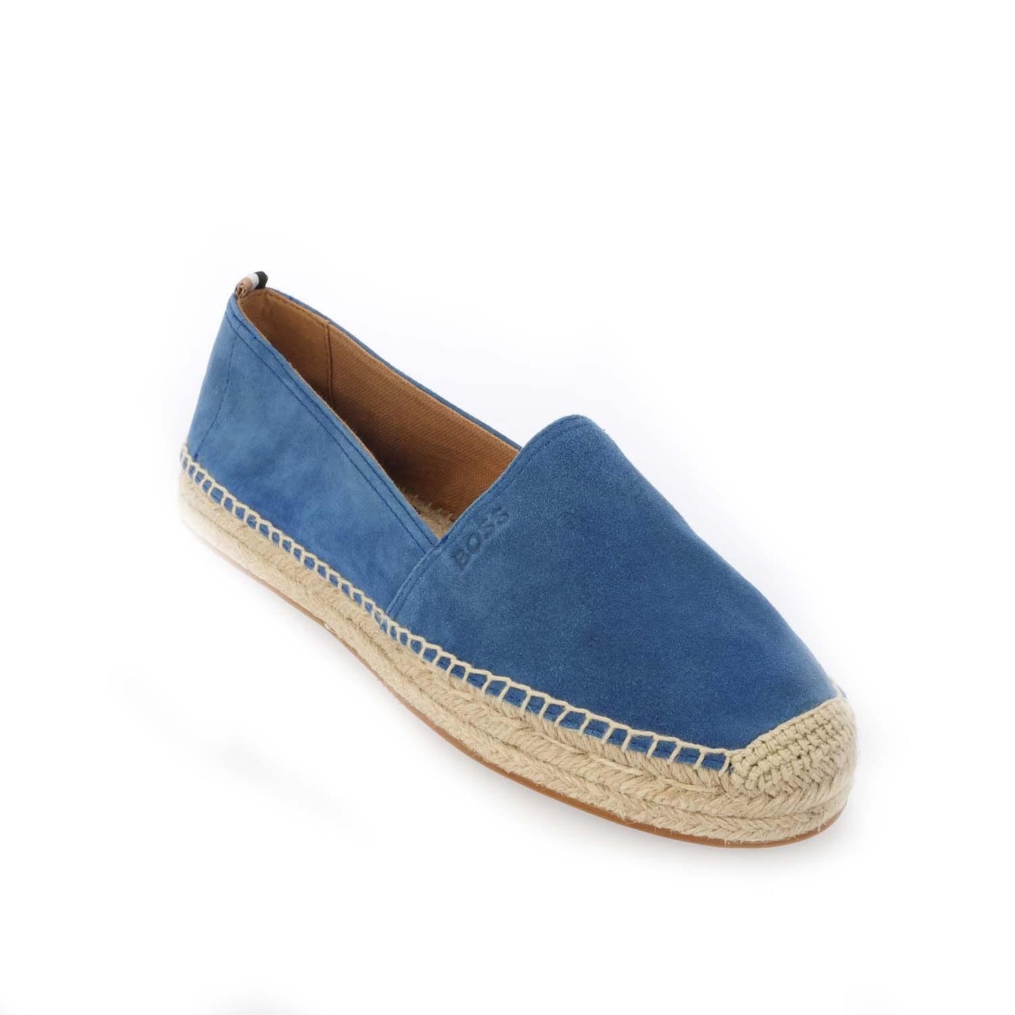 Blue - Back - Boss Womens-Ladies Madeira Suede Slip-on Shoes