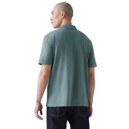 Blue - Back - Levis Mens Authentic Polo Shirt