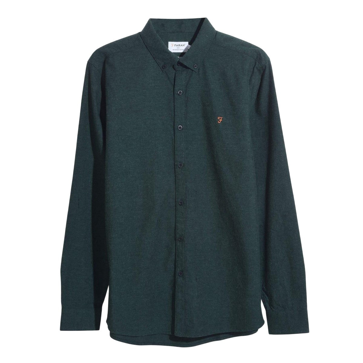 Forest Green - Front - Farah Mens Steen Long-Sleeved Shirt