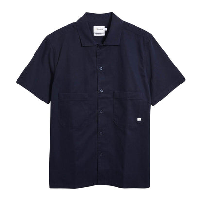 Navy - Front - Farah Mens Rodney Shirt