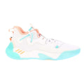 White-Blue-Orange - Side - Adidas Mens Harden Stepback 3 Basketball Shoes