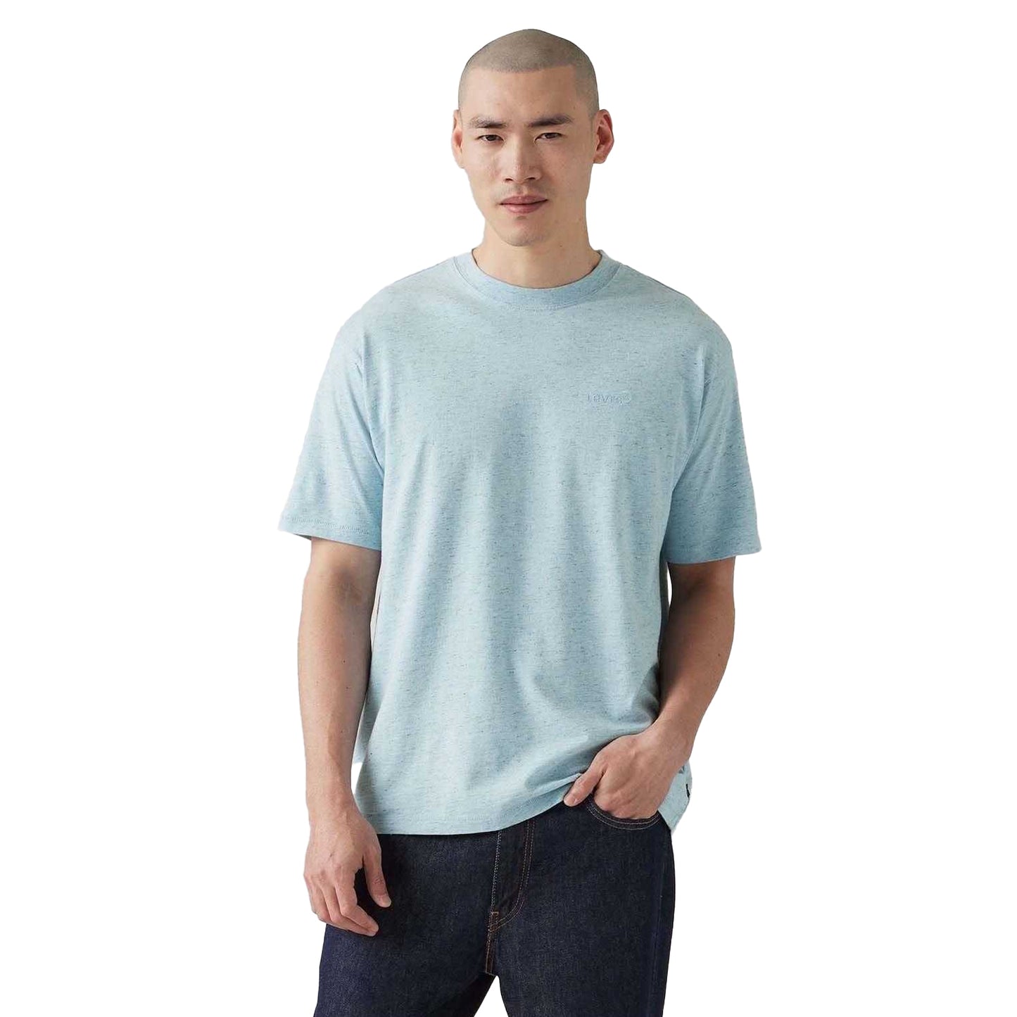 Light Blue - Lifestyle - Levis Mens Red Tab Vintage T-Shirt