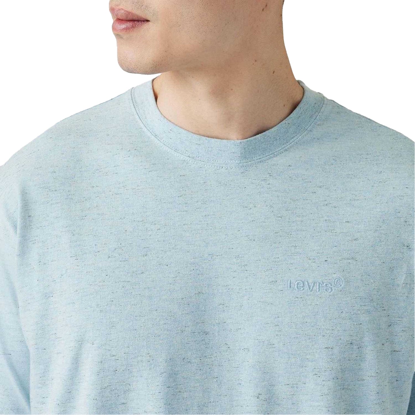 Light Blue - Side - Levis Mens Red Tab Vintage T-Shirt