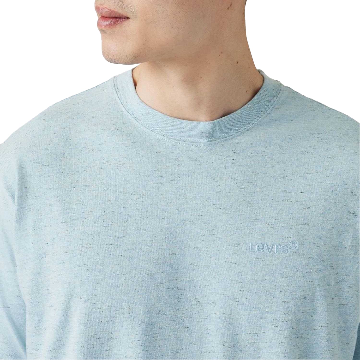 Light Blue - Side - Levis Mens Red Tab Vintage T-Shirt