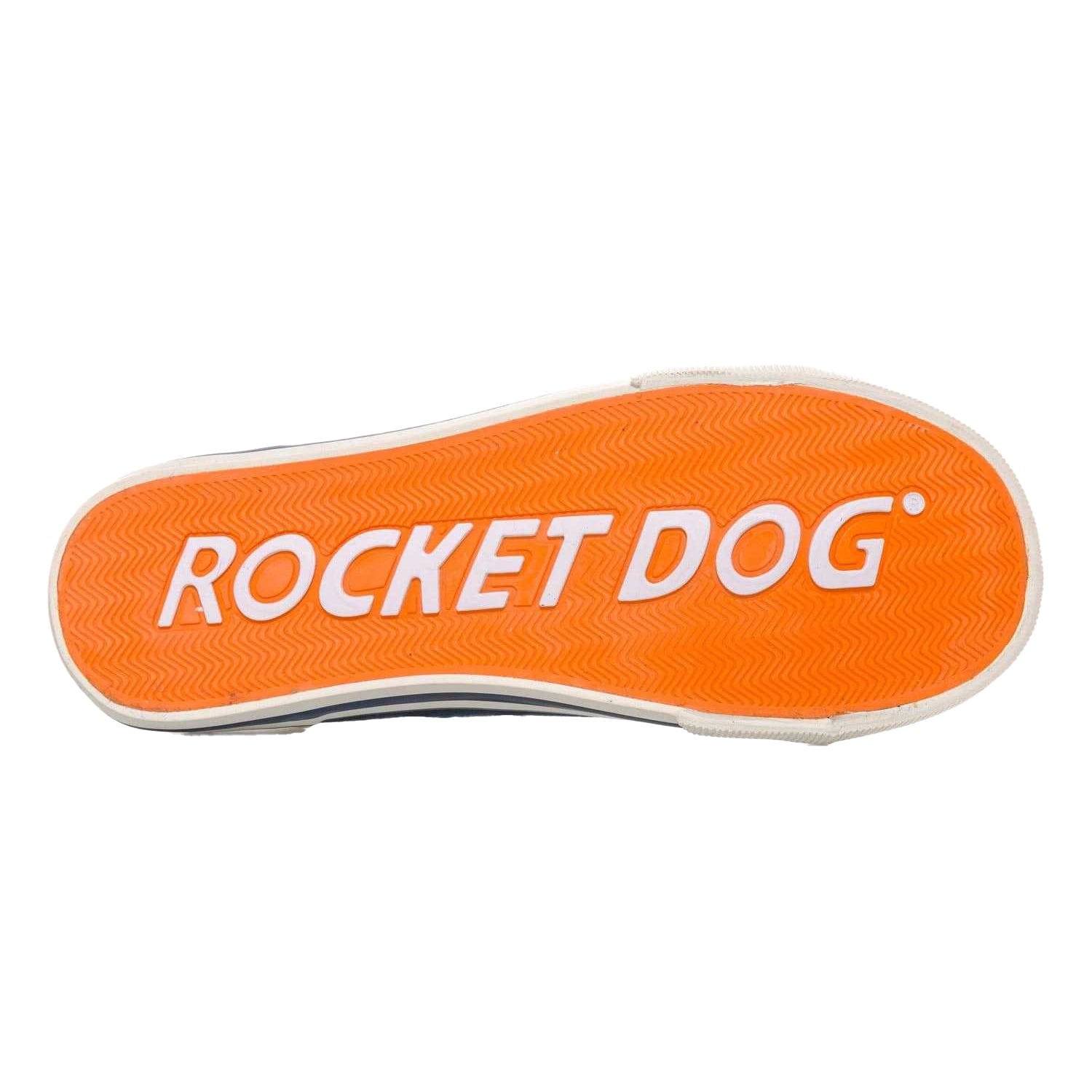 Navy - Pack Shot - Rocket Dog Womens-Ladies Jazzin 8A Canvas Trainers
