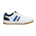 White-Blue - Side - Ben Sherman Mens Curved Trainers