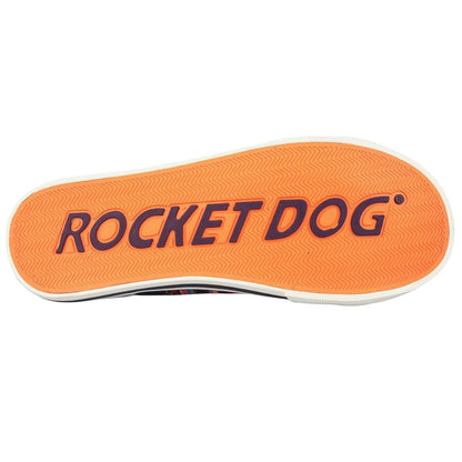 Multicoloured - Back - Rocket Dog Womens-Ladies Jazzin Aloe Stripe Trainers