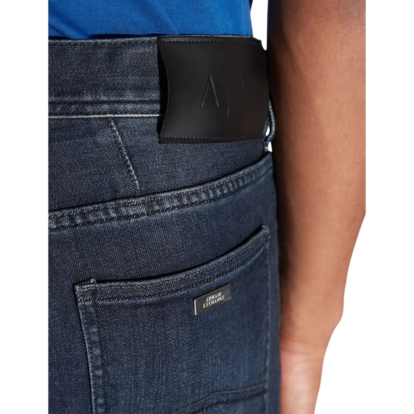 Denim - Side - Armani Exchange Mens Slim Jeans
