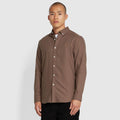 Charcoal - Front - Farah Mens Brewer Slim Shirt