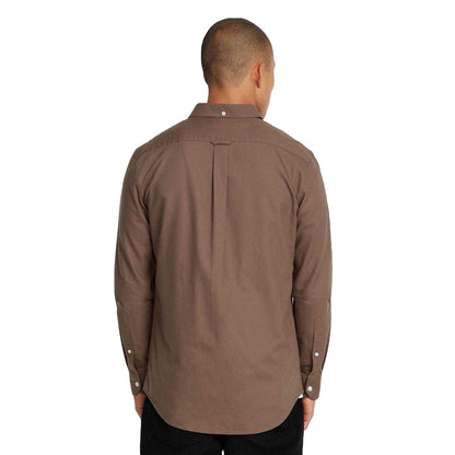 Grey - Back - Farah Mens Brewer Slim Shirt