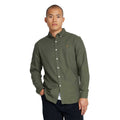 Dark Green - Front - Farah Mens Brewer Slim Shirt