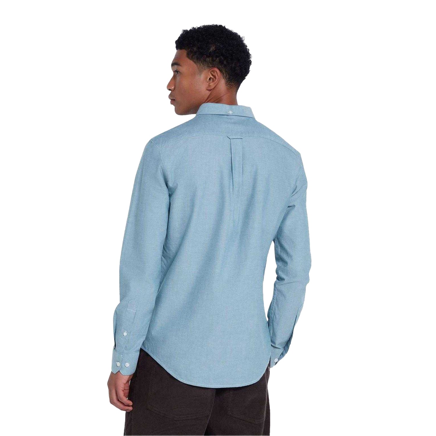 Green - Side - Farah Mens Brewer Slim Shirt