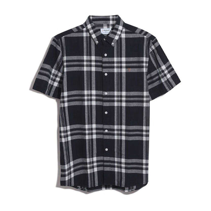 Navy - Front - Farah Mens Kele Bold Check Shirt