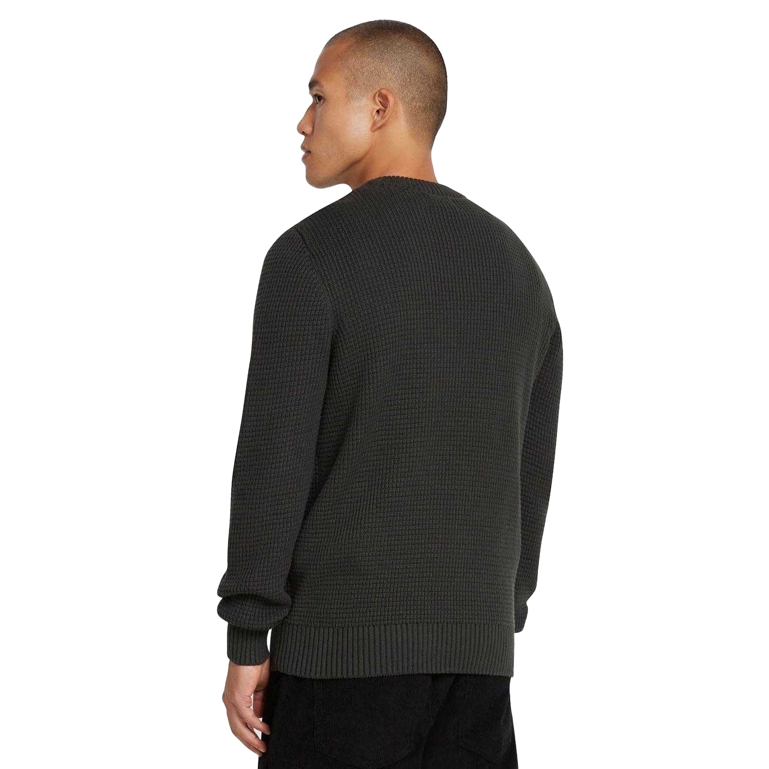 Black - Back - Farah Mens Foraker Crew Neck Sweatshirt
