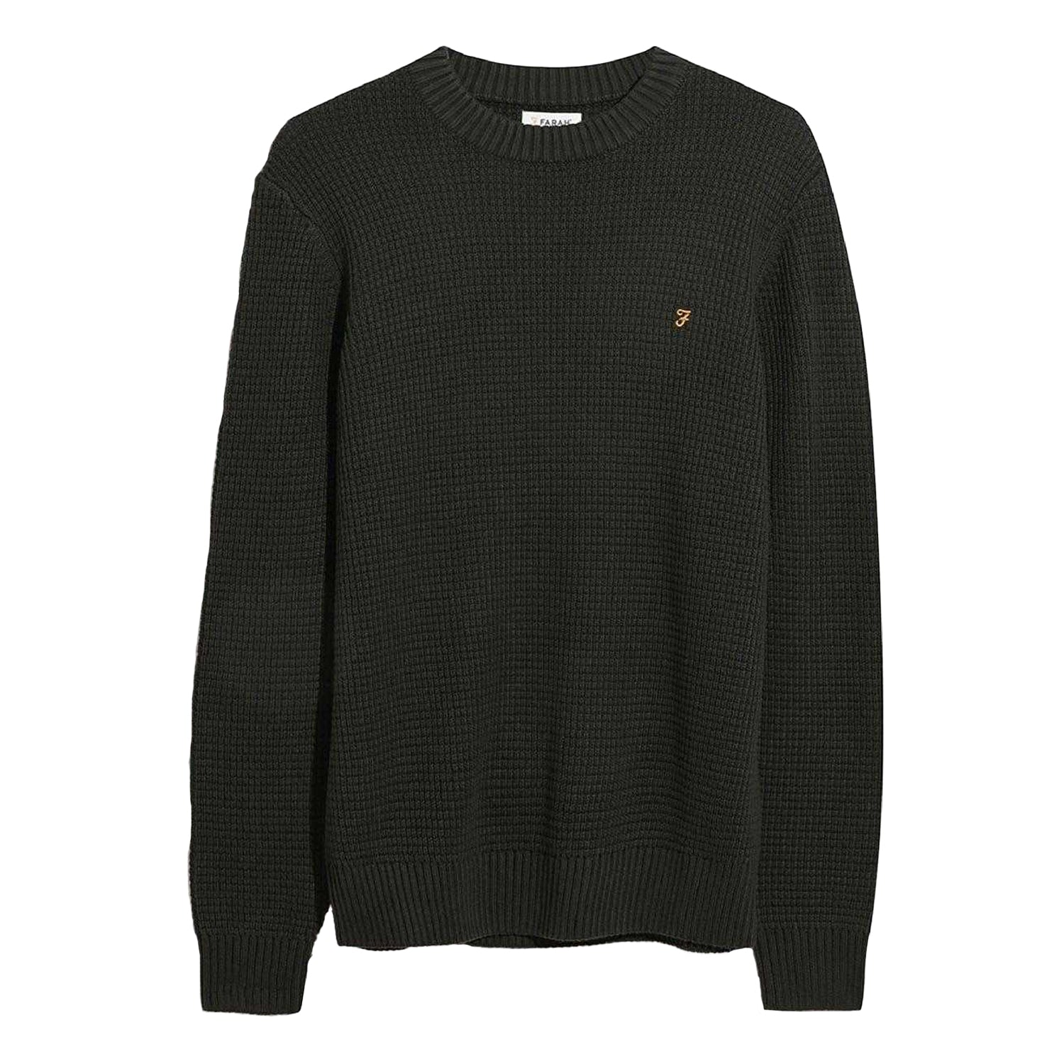 Black - Front - Farah Mens Foraker Crew Neck Sweatshirt