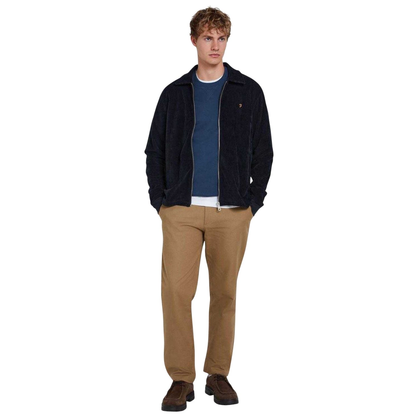 Blue - Lifestyle - Farah Mens Tim Crew Neck Sweatshirt