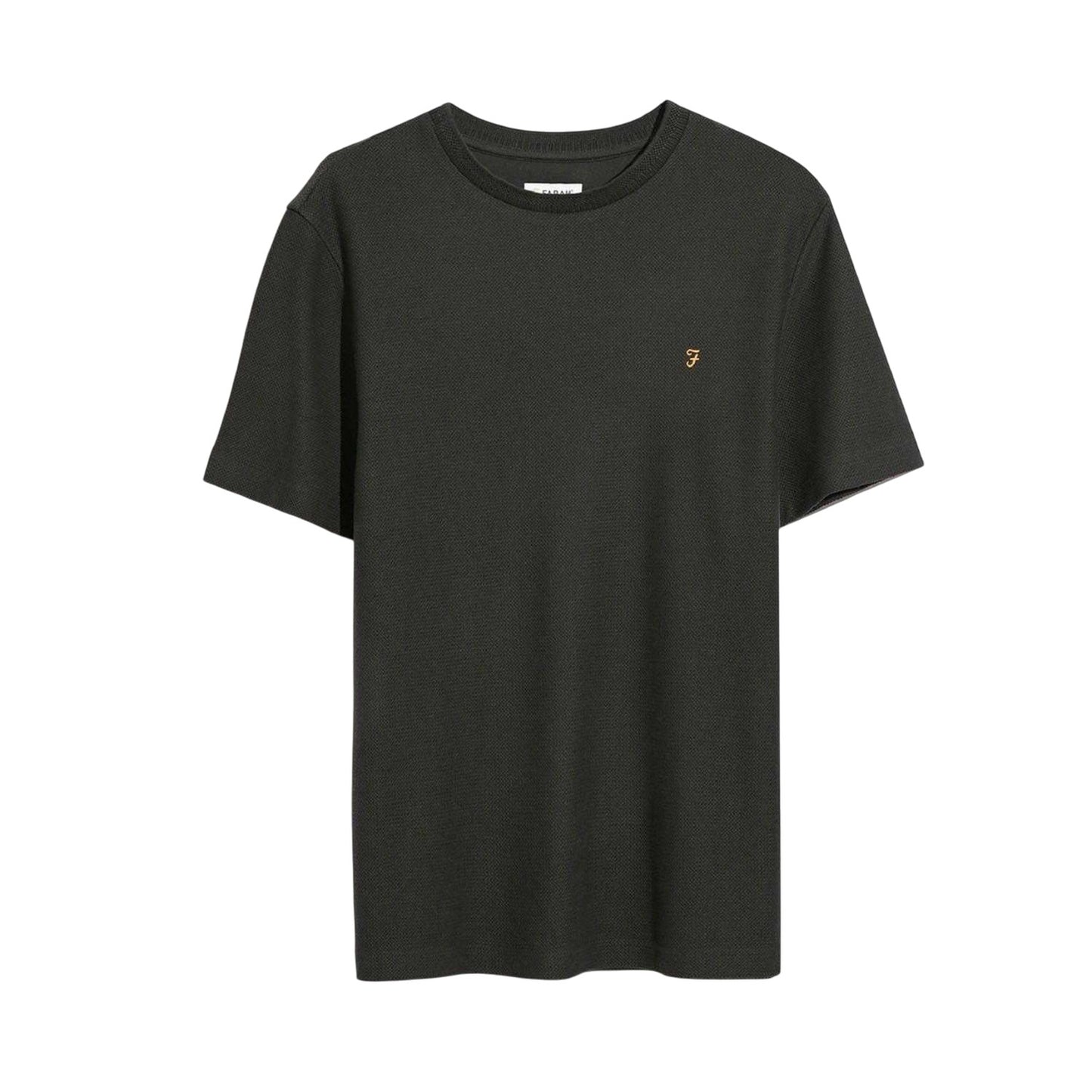 Black - Front - Farah Mens Fairweather Organic Cotton T-Shirt